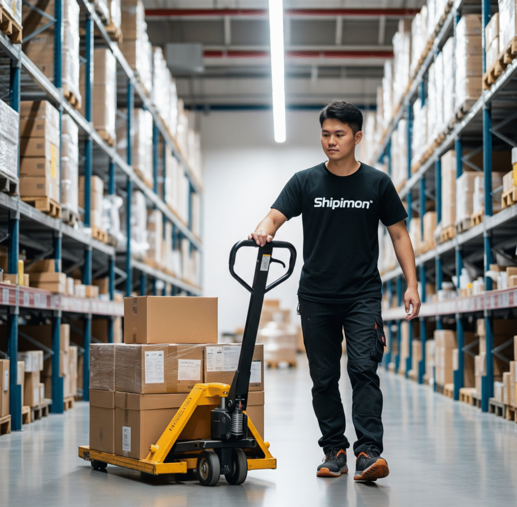 shipimon staff at warehouse
